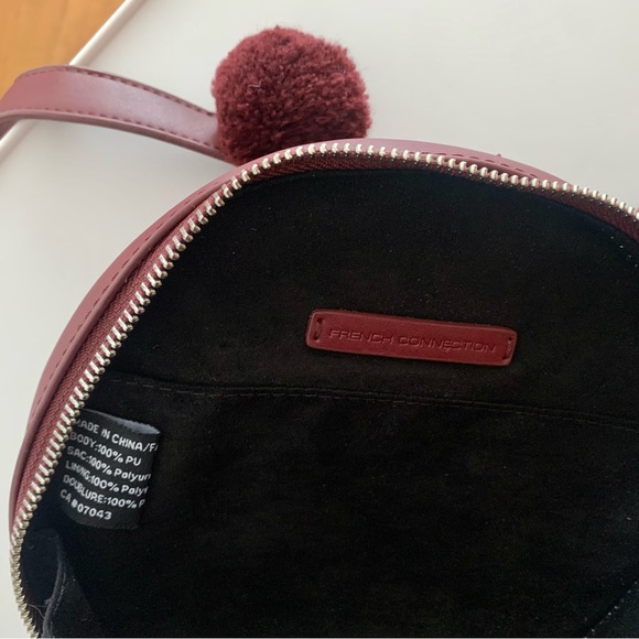 NWOT French Connection Round Pompom Crossbody Bag - Picture 7 of 7